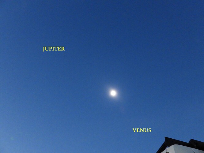 Venus and Jupiter